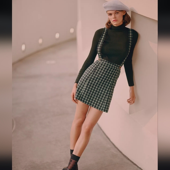 Anthropologie Dresses & Skirts - Anthropologie Black and White Checkered Skirt